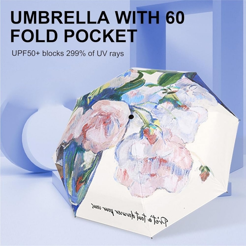 FREE NWT Mini Floral Compact Umbrella